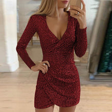 Load image into Gallery viewer, Sexy Sequin GlitterMini Dress