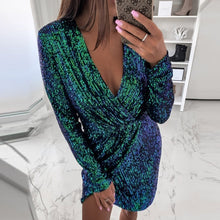 Load image into Gallery viewer, Sexy Sequin GlitterMini Dress