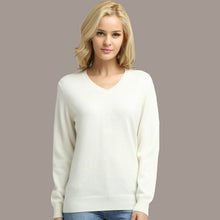 Load image into Gallery viewer, Sweater Knitted Long Sleeve V-neck